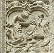 Panel 13:08 - Man rending open a lion's jaws (Samson ?)